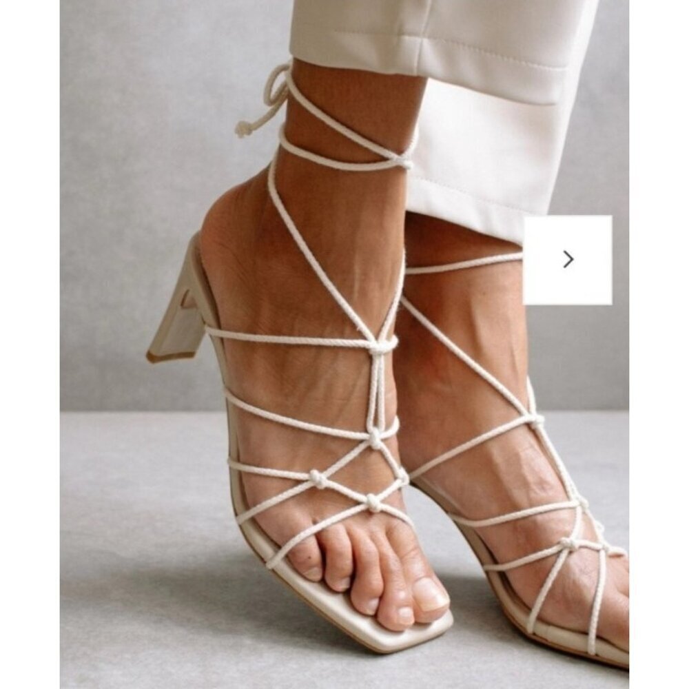 Alohas lace up sandals Size EU 39/US 8.5 - Picture 11 of 11